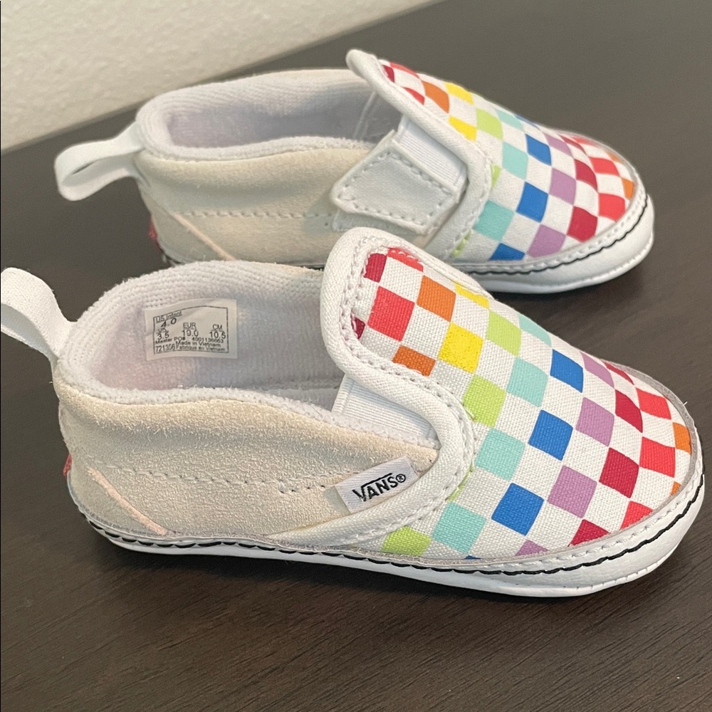 Vans Infant Rainbow Checkered Shoes